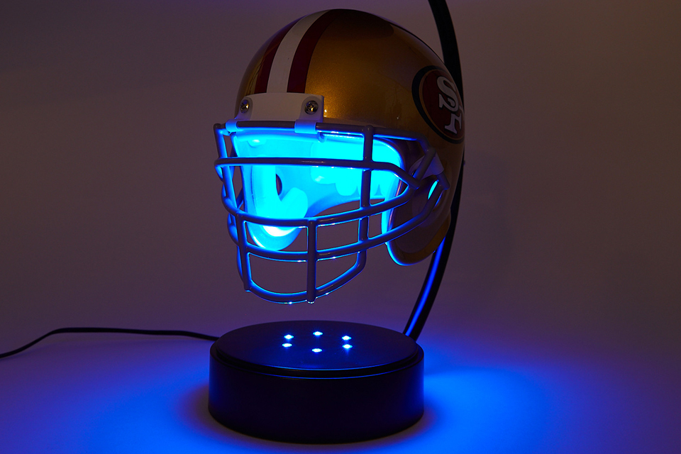 California Golden Bears NCAA Hover Helmet Collectible Levitating Football Helmet with Electromagnetic Stand 